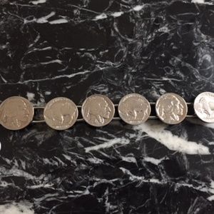 Genuine Buffalo/Indian Head nickel bracelet